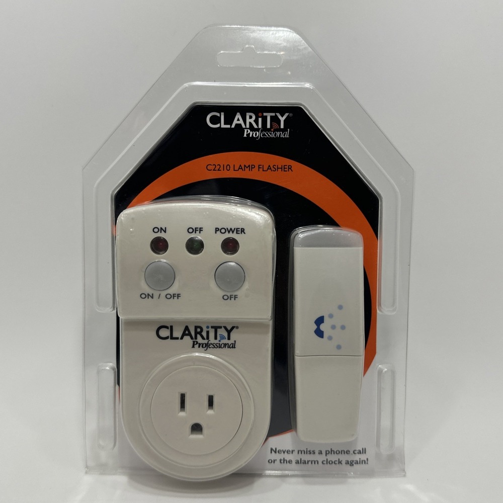 Clarity Professional C2210 Lamp Flasher Hearing Aid Notifier Hearing Impaired